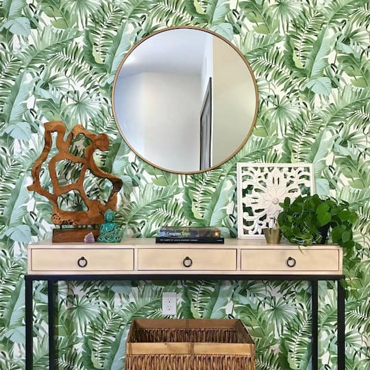 NuWallpaper Green Maui Peel & Stick Wallpaper